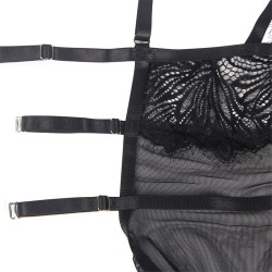 Subblime - Babydoll  Bretelles En Dentelle Réglables Noir S/M